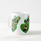 Mug Green Golf Hearts Design, (Devant gauche)