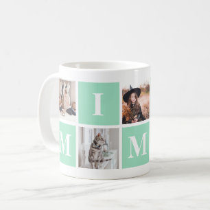 Mug Green Grand-mère Photo Collage Mimi