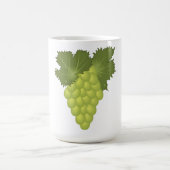 Mug Green Grapes Vine Leaves Fresh Fruit (Centre)