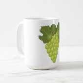 Mug Green Grapes Vine Leaves Fresh Fruit (Devant gauche)