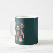 Mug Green Happy Howlidays Chiens de vacances (Devant gauche)