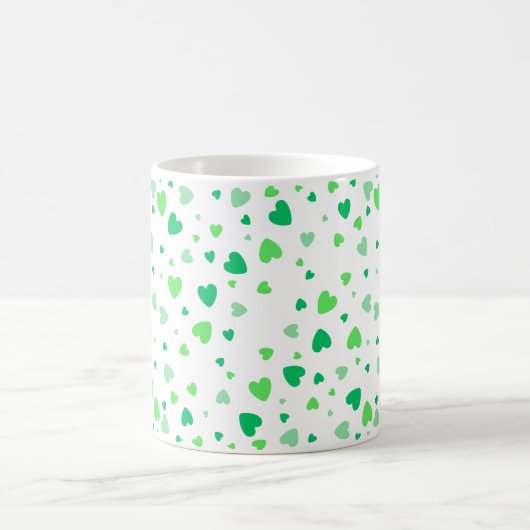 Mug Green Hearts (Centre)