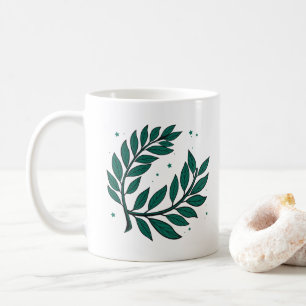 Mug Green Laurel Wreath Victoire Et Réussite