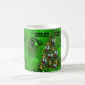 Mug Green Lawn Bowles Design de Noël, (Devant droit)