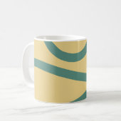 Mug – Green Lines on Yellow (Devant gauche)