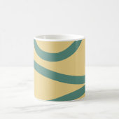 Mug – Green Lines on Yellow Koffiemok (Center)