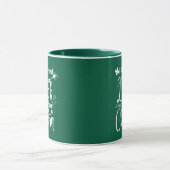Mug Green Luck Four Leaf Clover St Patrick Day Funky (Centre)