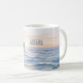 Mug Green Mermaid Tail Ocean Sunset (Devant droit)