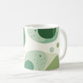 Mug Green Organic Abstract Shapes 🍃 (Devant droit)