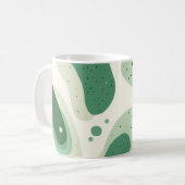 Mug Green Organic Abstract Shapes 🍃 (Devant gauche)