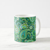 Mug Green Paisley (Devant droit)