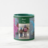 Mug Green Personnaliser 3 MODÈLES PHOTO Café cadeau (Centre)