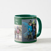 Mug Green Personnaliser 3 MODÈLES PHOTO Café cadeau (Devant droit)