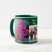 Mug Green Personnaliser 3 MODÈLES PHOTO Café cadeau (Devant gauche)