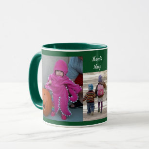 Mug Green Personnaliser 3 MODÈLES PHOTO Café cadeau