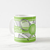 Mug Green Personnaliser le tennis (Devant gauche)