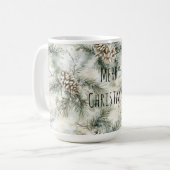 Mug Green  Pine Cones Christmas (Devant gauche)