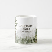 Mug Green Pine Forest Family Lake House Cabine (Centre)