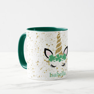 Mug Green Princess Unicorn Rose
