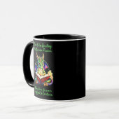 Mug Green Purple Dragon Avertissement Lecture Livre Vo (Devant gauche)