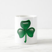 Mug Green Shamrock Three-Leaf Clover (Centre)