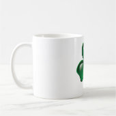 Mug Green Shamrock Three-Leaf Clover (Gauche)