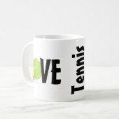 Mug Green Tennis Ball LOVE (Devant gauche)