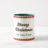 Mug Green Tree Joyeuse famille de Noël (Centre)