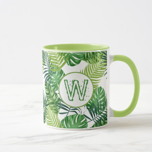 Mug Green Tropical Feuille W (Droite)