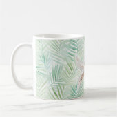 Mug Green Tropical Leaves Starfish (Gauche)
