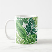 Mug Green Tropical Palm Banana Monstera Feuille (Gauche)