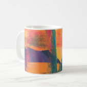 Mug Green, yellow, and red abstract painting (Devant gauche)