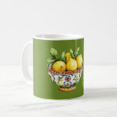 Mug Green Yellow Lemons Italian Bowl (Devant gauche)