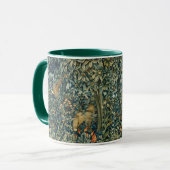 Mug GREENERY, FOREST ANIMALS Pheasant, Fox, Green Flor (Devant gauche)