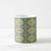 Mug Greenish Retro Vintage Pattern (Centre)
