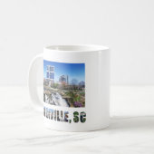 Mug Greenville Caroline du Sud Photo de voyage (Devant gauche)