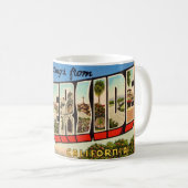 Mug Greeting Rétro Riverside Californie (Devant droit)