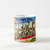 Mug Greeting Rétro Riverside Californie (Centre)