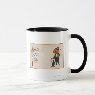 Mug GreetingJack-O-Lanterne de Halloween dans Tux