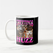 Mug Greetings Huzz Funny Cat Meme Bootleg Graphic Men (Gauche)