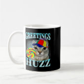 Mug Greetings Huzz Funny Gen Z Gen Alpha Slang Meme (Gauche)