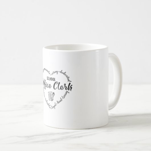 Mug Greffier, adjoint, école (Devant droit)
