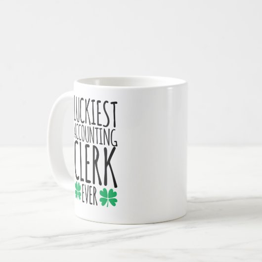 Mug Greffier en comptabilité Lucky (Devant gauche)