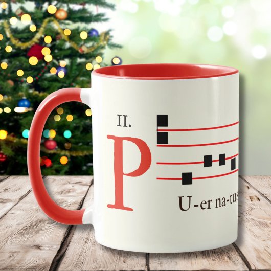 Mug Grégorien Chant Messe latine Noël Médiéval