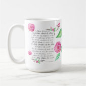 Mug Grêle Mary et aquarelle de offre de matin (Gauche)