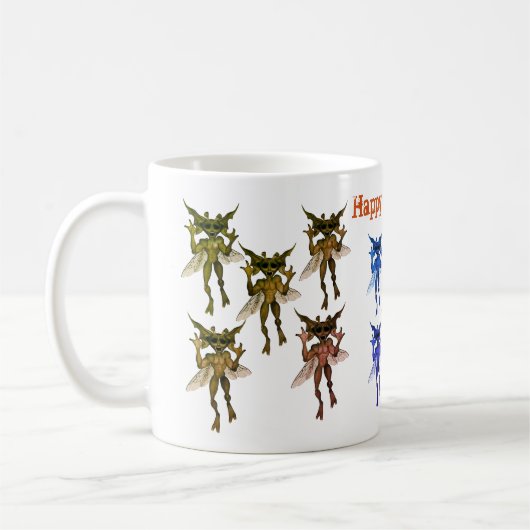 Mug Gremlin effrayant Créations Halloween heureux (Gauche)