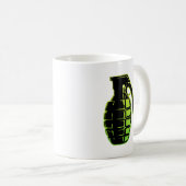 Mug Grenade à main - vert (Devant droit)