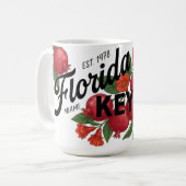 Mug Grenade Botanique Miami Floride Vintage  (Devant gauche)