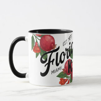 Mug Grenade de Floride vintage Miami Botanique Fruit 