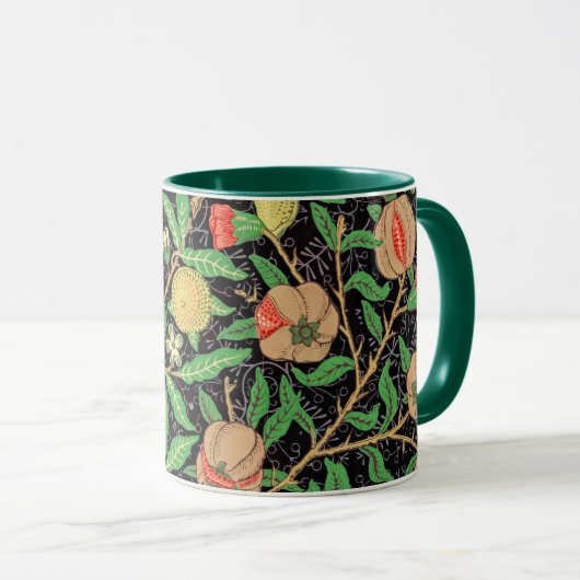 Mug Grenade et fleurs sur branches (Devant droit)